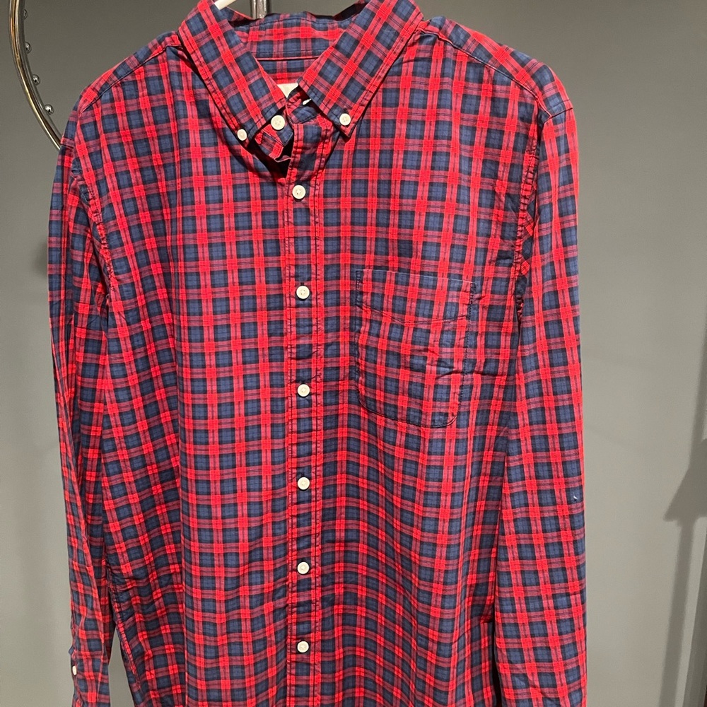 Mens large American Eagle casual long sleeve button down